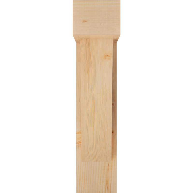 Traditional Block Bracket w/ Offset Brace, 34 x 22, 7 1/2"W Douglas Fir (Smooth)