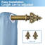Parnell Steel Adjustable 1'' Single Curtain Rod-21754873-21754872