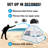 EchoSmile Blue 4-Person Nylon Dome Tent-111475322