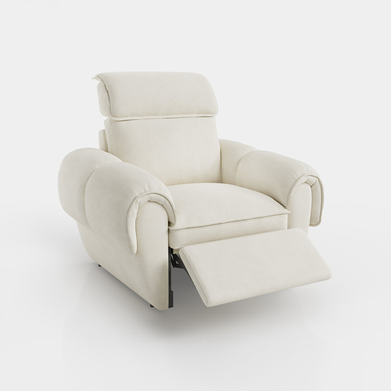Fauteuil inclinable modulaire inclinable, inclinable électrique à une place, 1 siège électrique, Blanc cassé