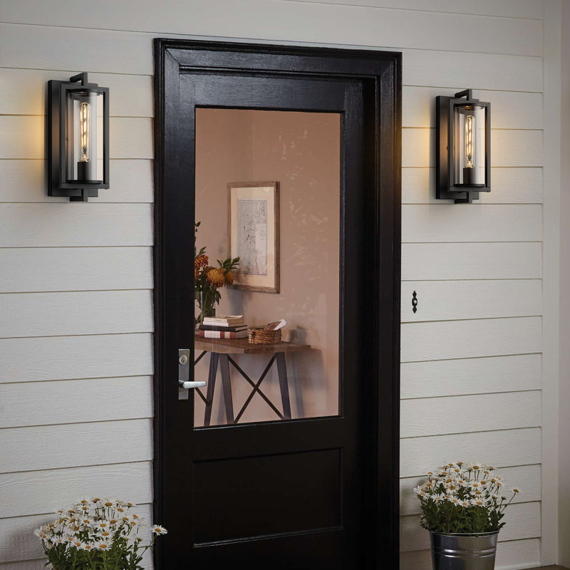 Lampe murale d'extérieur 14 "pour la maison, le patio, la porte d'entrée et la lampe extérieure permanente pour le garage