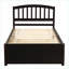 Structure de lit simple en pin massif avec lit gigogne sans espresso nécessaire pour la chambre d'amis-506784691