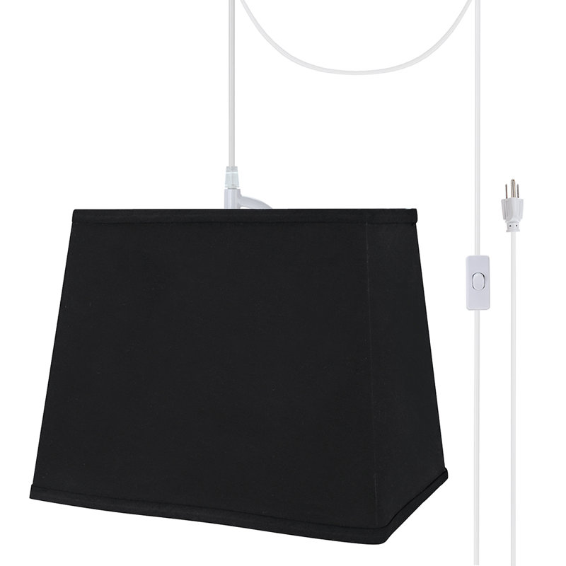 Brookhn 1 - Light Single Pendant, Black, 9.5" H x 12" W x 10" D