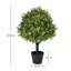 Faux topiaire en pot 27,5 po