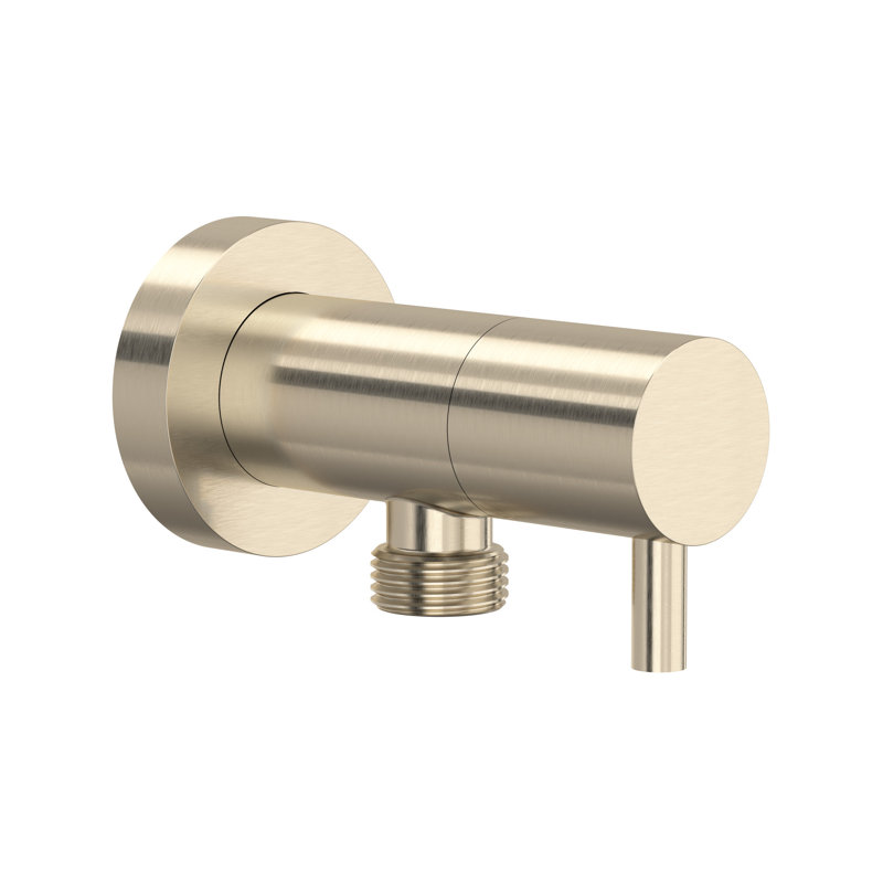 Handshower Outlet with Integrated Volume Control, Satin Nickel
