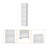 Sutton Slim Bookcase With Modern 5-Shelf Design-1210766694