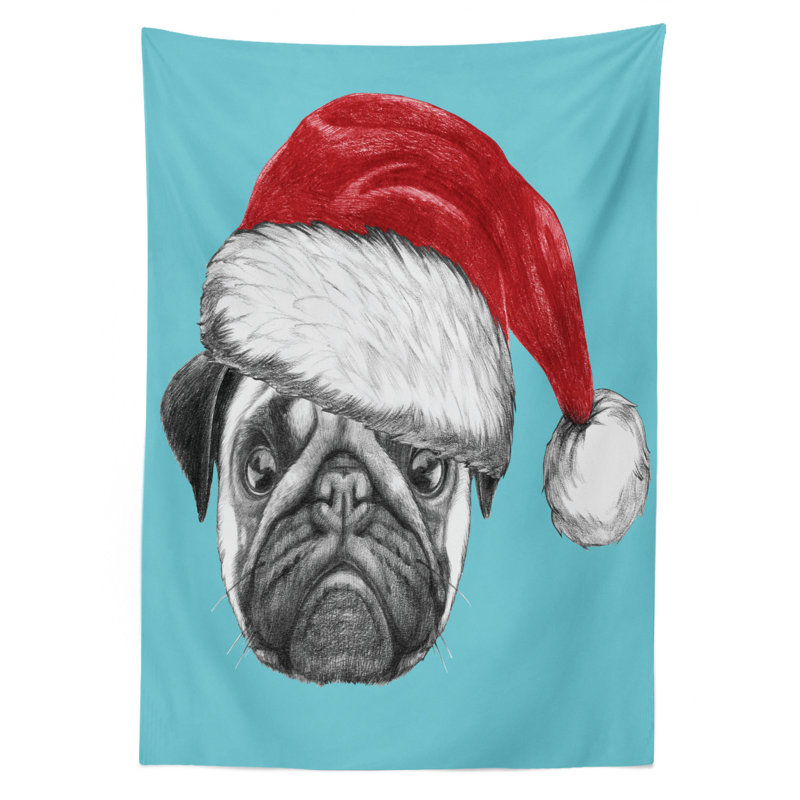 Pug Tablecloth, 90" x 60"