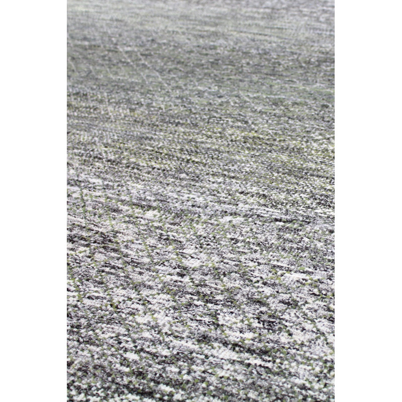 Tapis ivoire en laine noué à la main de conception unique 6 pi x 8 pi 4 po New Age