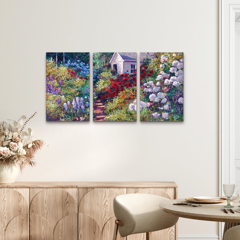 Ensemble de 3 panneaux d'art mural - David Lloyd Glover 
