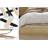 California King Wood Platform Bed Frame with Wooden Slats, Floor Standing, Minimalist Design-1825574735-1825574732
