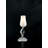 Pedro Glass Torchiere Lamp