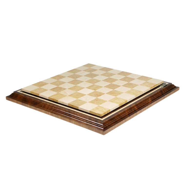 Handmade Chess Beige/Brown Board Game