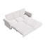 Canapé Chesterfield, canapé-lit gigogne de 93,7 po, canapé-lit convertible en velours 3 en 1 avec garniture cloutée et accoudoirs roulés, canapé-lit multifonctionnel pour le salon, la chambre à coucher, beige / blanc