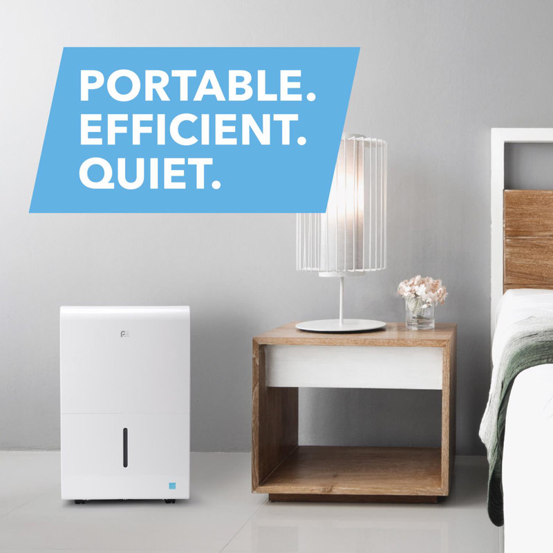 Déshumidificateur à console 50 pintes par jour Perfect Aire pour les pièces jusqu'à 4500 pieds carrés Pi.