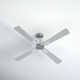 Harford 4 - Blade Standard Ceiling Fan with Remote Control