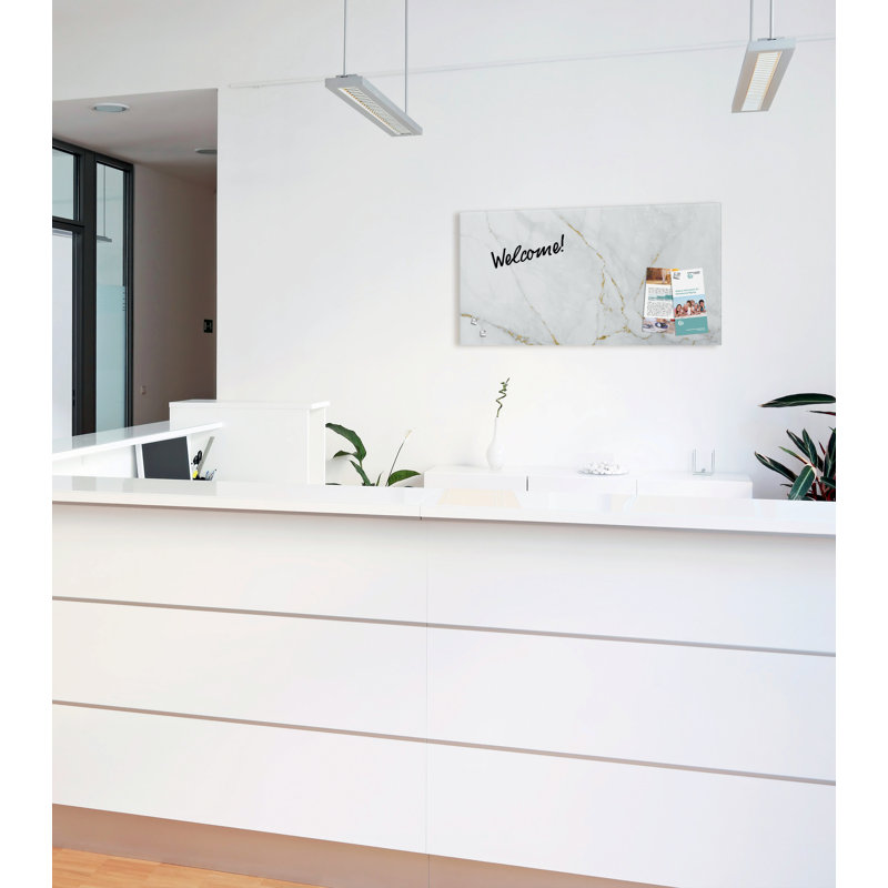 Artverum Wall Mounted Magnetic Small - 2' - 4' Unframed Glass Board