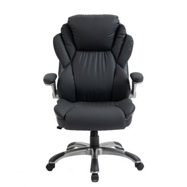 Inbox Zero 23 Large Seat Ergonomic Executive Chair with Flip Up