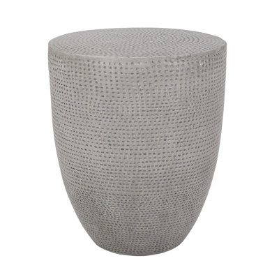 Outdoor Lightweight Concrete Side Table With Modern Design And No Assembly, Perfect For Stylish And Functional Outdoor Spaces.