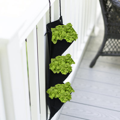 Natural Fibers 3 Pocket Hanging Planter Bag