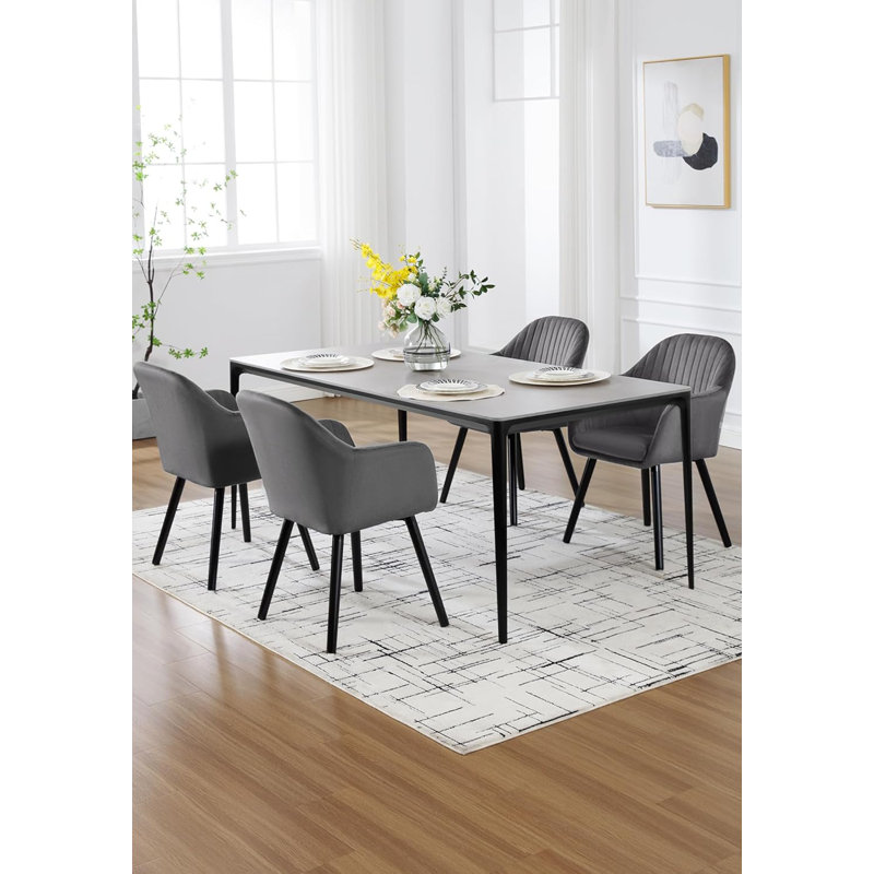 Deana Upholstered Dining Chair, Grey