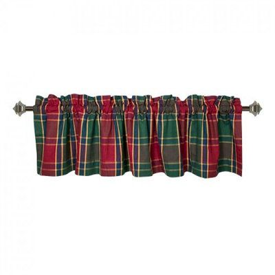 Kynna Cotton Checkered Ruffled Window Valance