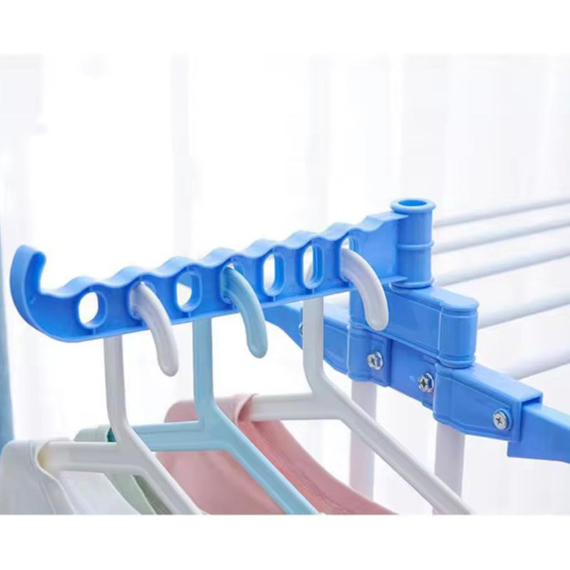 Stainless Steel Foldable Freestanding Drying Rack, Blue