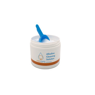Solution de nettoyage alcaline HID SIPS - Poudre de nettoyage pour les systèmes de boissons - Nettoyant 8 oz pour machine à café et pot, espresso, machine à soda, mélangeur, cruche de distributeur d'eau, maison et bureau