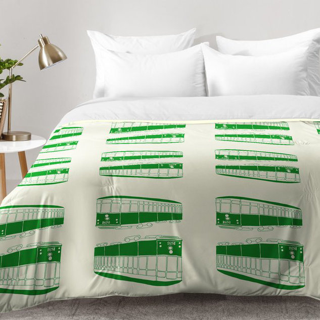 Morgan Kendall Polyester Comforter Set, Full/Queen Comforter + 2 Standard Shams