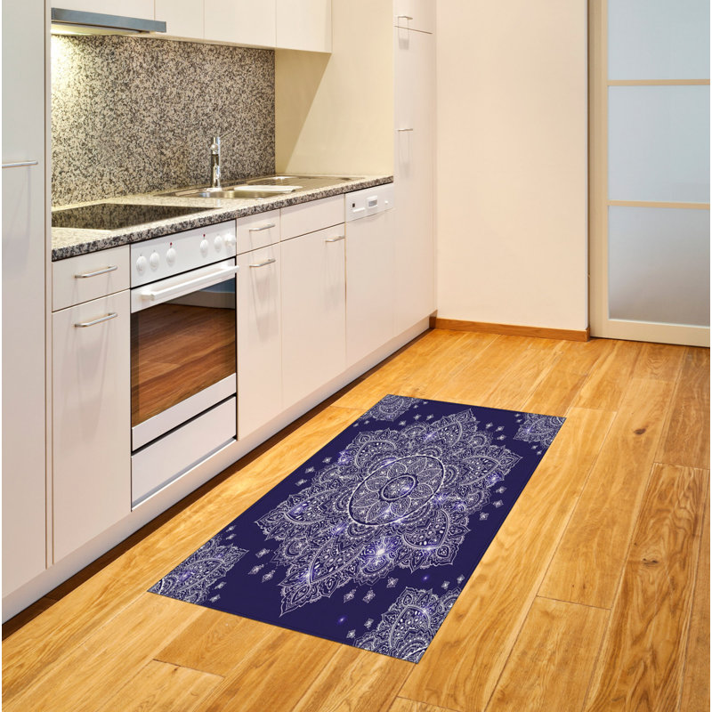 Tapis décoratif à haute densité en fibre de coton à haute densité, Rectangle 2 pi 7 po x 5 pi