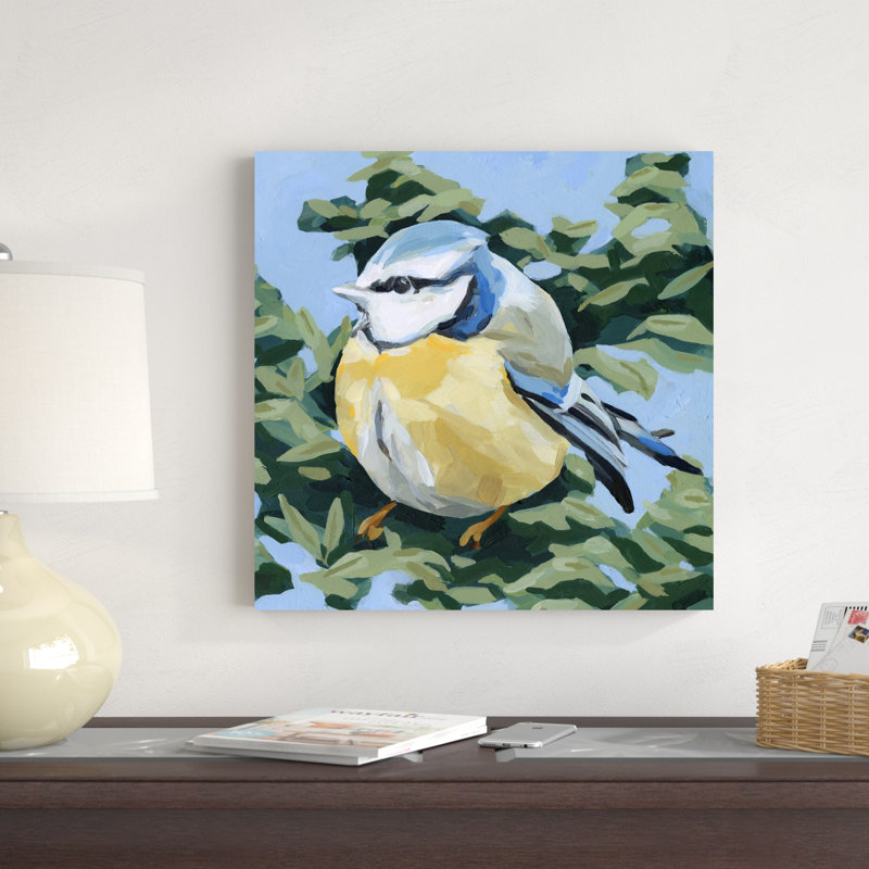 Painterly Bird II, H 20 po x l 20 po