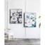 Impression sur toile grand rectangle 32,5 po x 40 po pour la maison, le salon, la cuisine, le vestibule, le bureau, peint à la main avec des balcons de fleurs roses