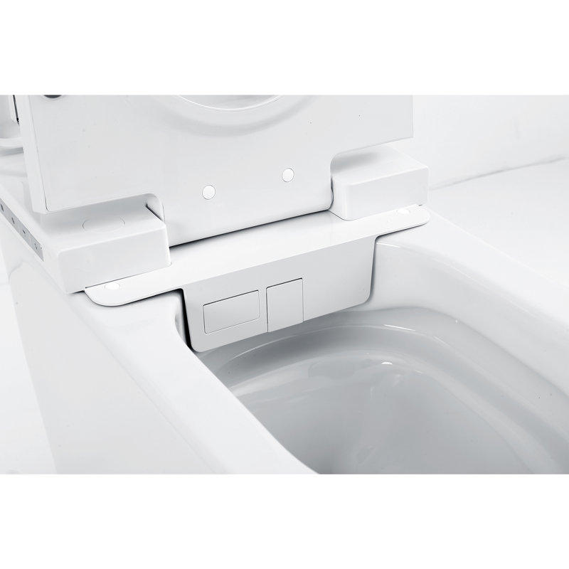Elongated Smart Toilet 1.34 GPF With Auto Open/Close, Heated Seat, And Advanced Bidet Functions