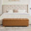 Banc de rangement capitonné capitonné avec pieds-131408650