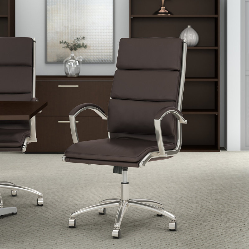 Conference Chair, Dark Gray , Chrome Steel