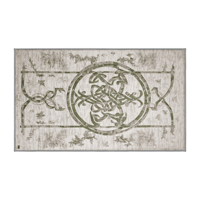 Machine Washable Gray Area Rug