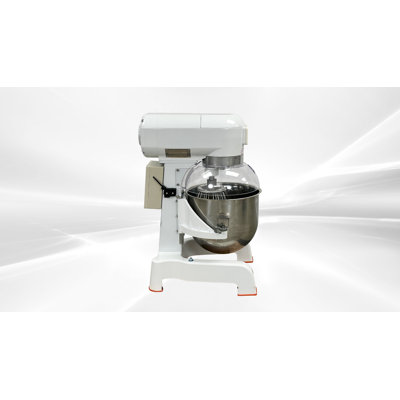 Commercial Electric Dough Mixer, 750W with 20 Qt. Stainless Steel Bowl, White