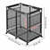 Yescom Metal Frame Large Mesh Pool Float Storage Bin 6 Wheels Rolling Storage Cart 36"x24"x35"