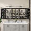 Pharmacie Crissy 60 W 30 H avec miroir 8 tablettes