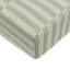 Moss Stripe Muslin Crib Sheet