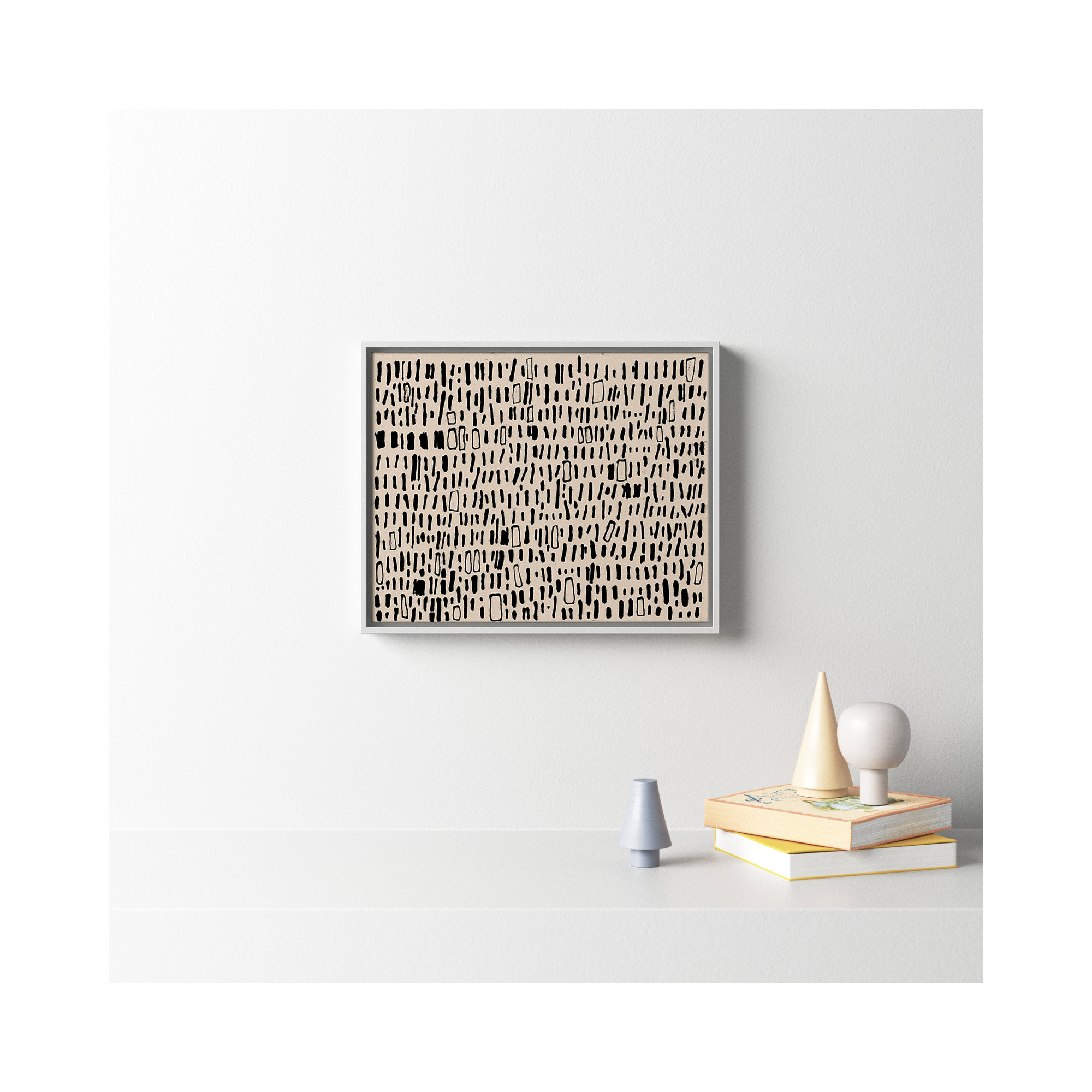 Timber Solid Wood Rectangle Acrylic Painting Print , 19.5" H x 25.5" W, White