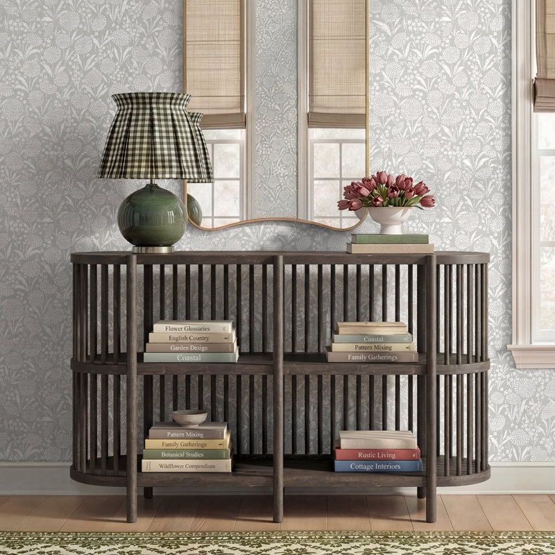 Charnock 72'' Wide Acacia Solid Wood, Black Wash, 32"H x 54"W x 18"D