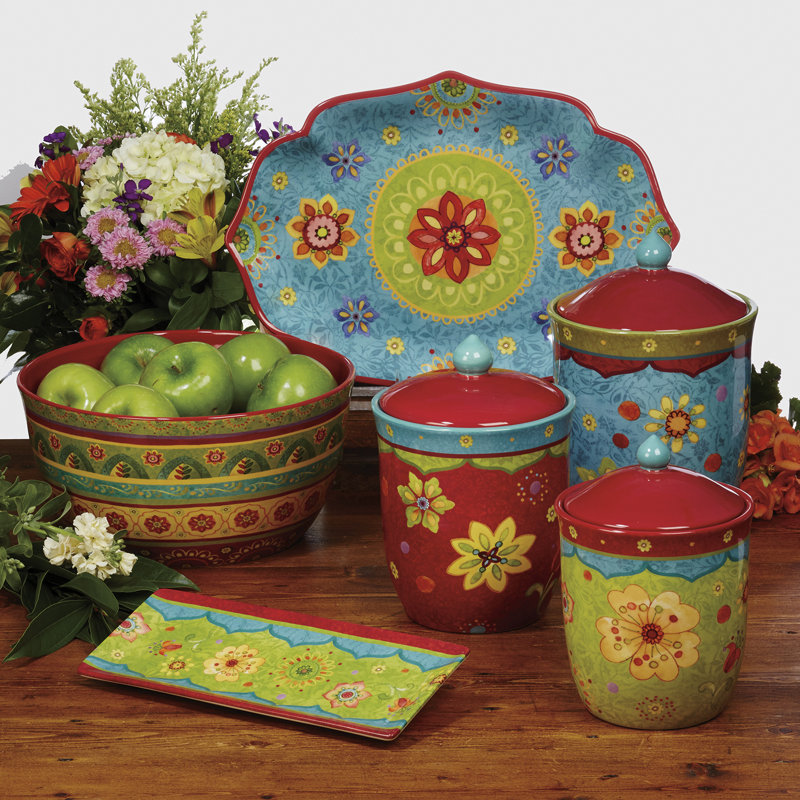 Certified International Tunisian Sunset Serving Bowl