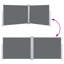 Cloison d'intimité extérieure en aluminium et aluminium recouvert de polyuréthane anthracite