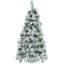 Arbre de Noël pré-éclairé enneigé avec pommes de pin, arbre de Noël artificiel avec 170 branches-1577135440