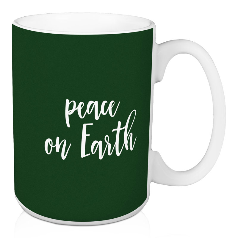 Hansford Ceramic Coffee Mug, Dark Green