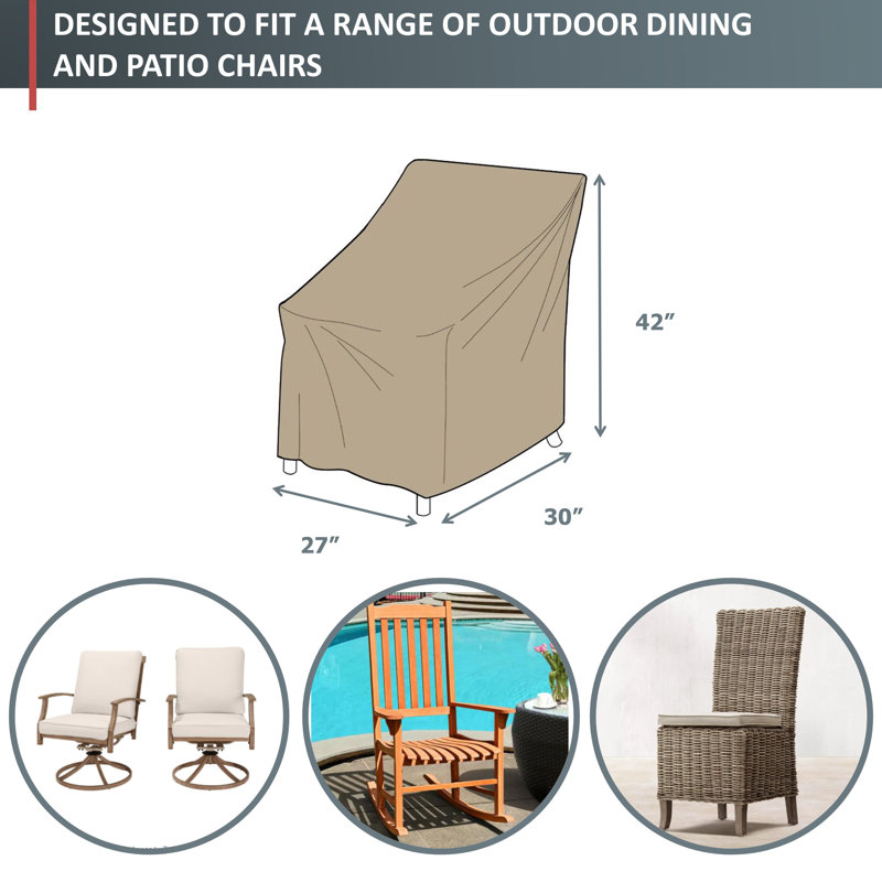 Housse robuste pour chaise de patio