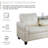 Haven Nova White Faux Leather Synthetic Leather  Right  Hand  3-Piece Sofa Set-1708454085