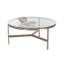 TABLE BASSE FLATO - LAITON ANTIQUE - Doré
