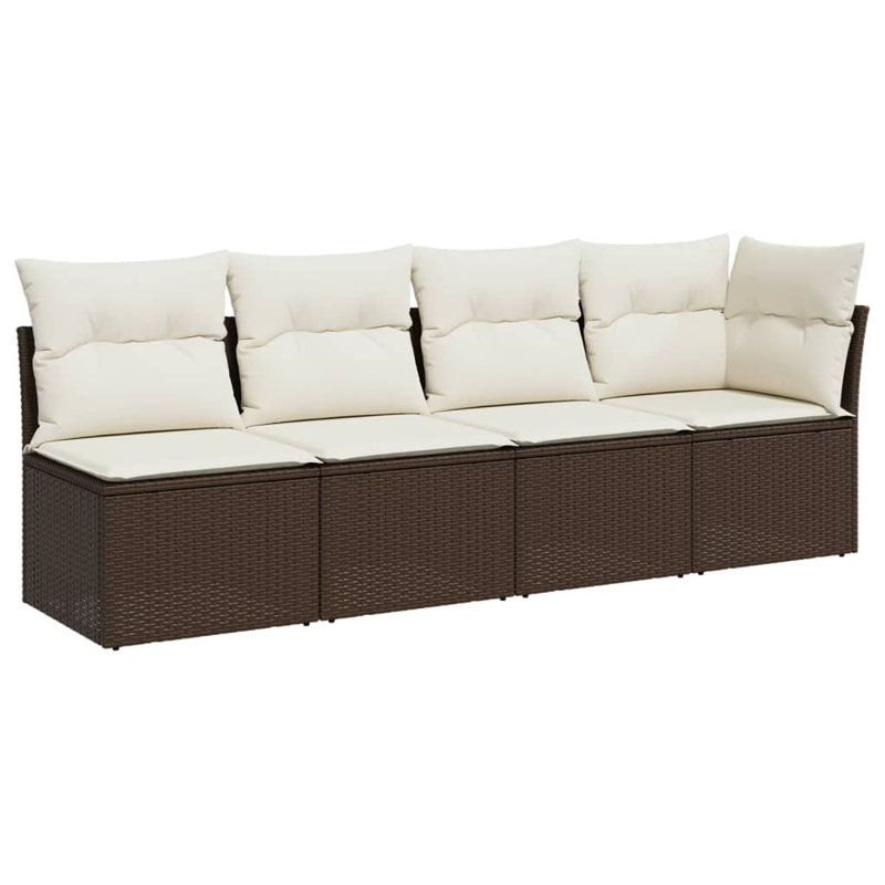  Garden Sofa Brown, Cream White