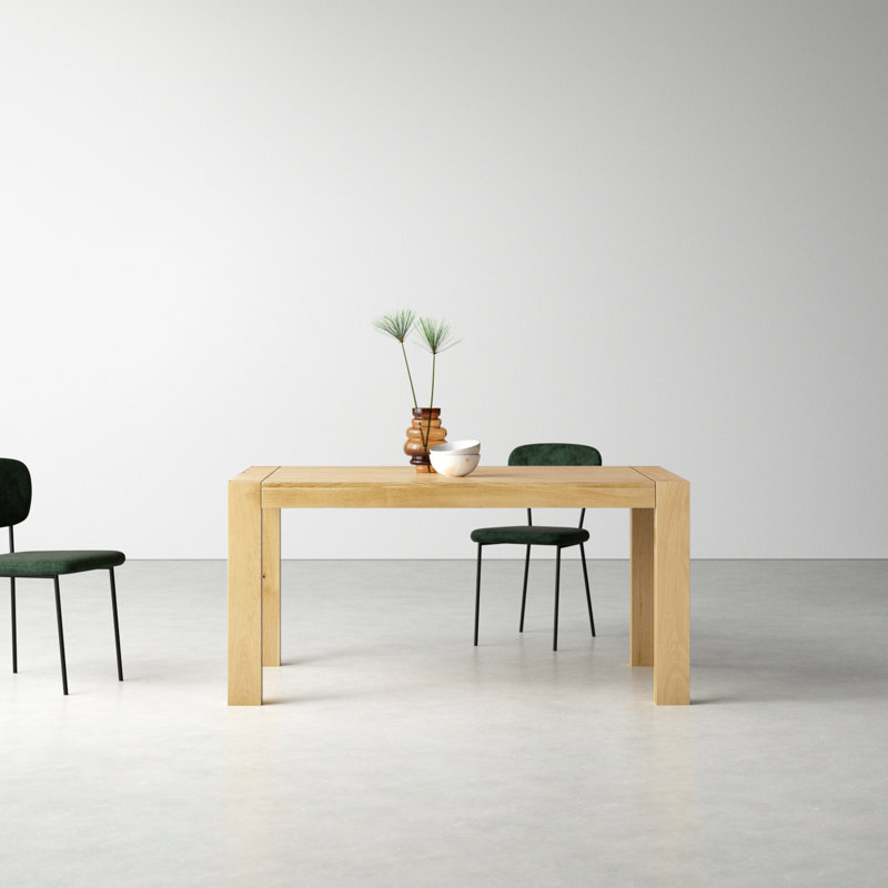 Yochanan 62" Solid Wood Dining Table, Natural